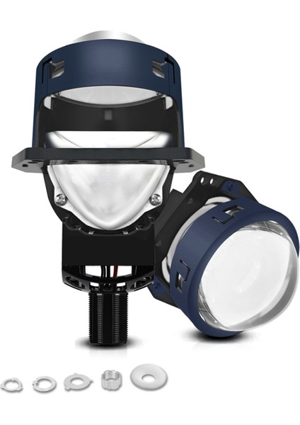 3 Inç LED Ampuller Beyaz 6000K Araba Projektör Lens Bi-Xenon Yüksek Düşük Kirişli Sis Lambaları H4 H7 9005 9006 9-16V (Yurt Dışından) fiyatları