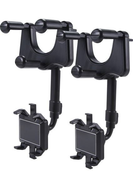 2pcs Araba Dikiz Aynası Braketi Cep Telefonu Braketi Üç Pençe Ar Navigasyon Arabası Çok Fonksiyonlu 360 ° Braket (Yurt Dışından)