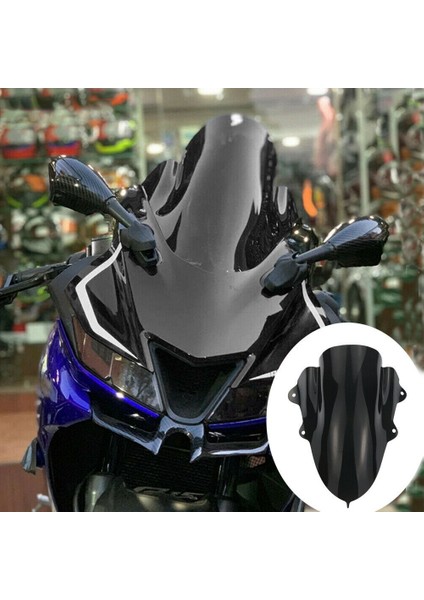 Yamaha Için Yamaha Yzf R125 R15 V3.0 2017-2020 Motosiklet Ön Cam Vizörü Çift Kabarcık A (Yurt Dışından) fırsatları