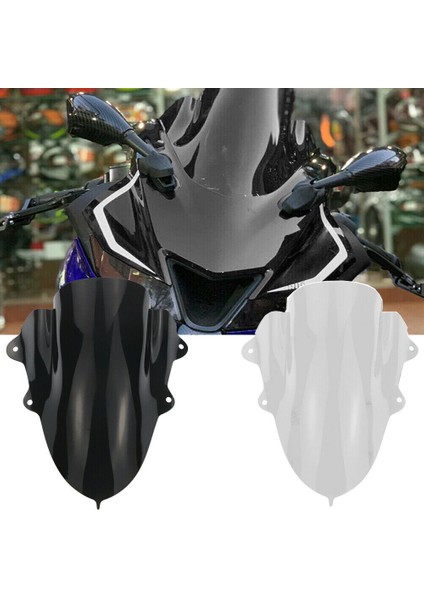 Yamaha Için Yamaha Yzf R125 R15 V3.0 2017-2020 Motosiklet Ön Cam Vizörü Çift Kabarcık A (Yurt Dışından) indirimleri