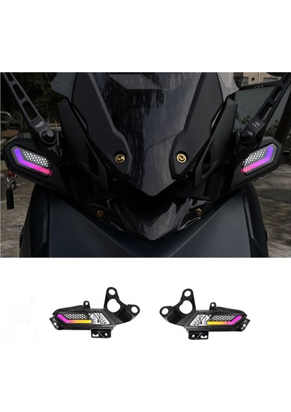 Yamaha Için XMAX300 2023 2024 Motosiklet Turn Sinyalleri Montaj Gündüz Koşu Işıkları Uygulaması Kontrolü Renk Değişimi C (Yurt Dışından) fiyatları