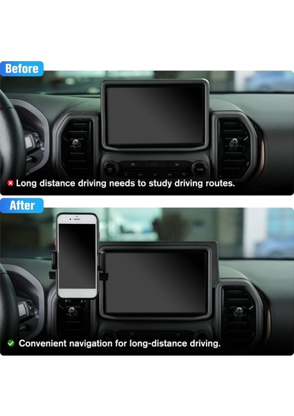 Ford Bronco Sport 2021-2023 Için Gösterge Tablosu Telefon Tutucu, Tepsi Gösterge Tablosu Organizatör Aksesuarları ile Telefon Tutucu (Yurt Dışından) fiyatları