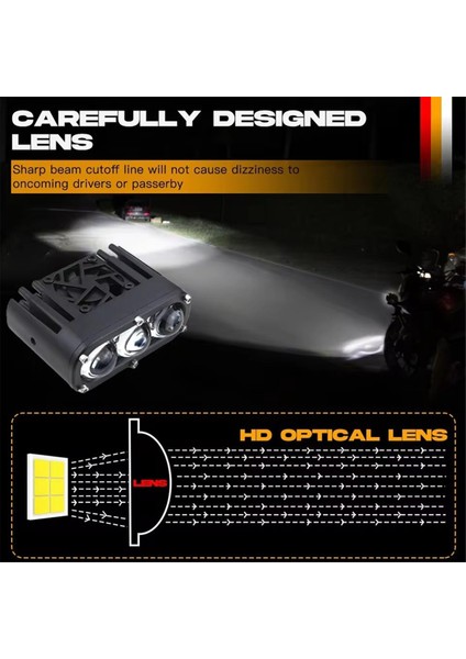 2pc LED Spot Pods Motosiklet Arabası Sisini Sürüyor Offroad 30000LM 120W Çift Renk Eğlenceli 10V-80V Kamyon Atv Utv (Yurt Dışından) fiyatları