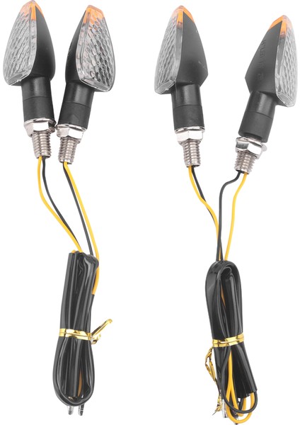 4 Parça Motosiklet Göstergeleri Akan Dönüş Sinyal Işıkları 14 LED 12V Motosiklet LED Göstergesi Yanıp Söner Amber Lamba (Yurt Dışından) fiyatları