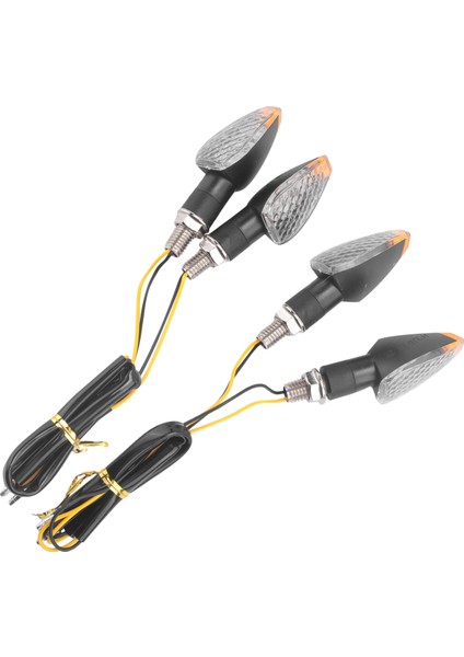 4 Parça Motosiklet Göstergeleri Akan Dönüş Sinyal Işıkları 14 LED 12V Motosiklet LED Göstergesi Yanıp Söner Amber Lamba (Yurt Dışından) modelleri