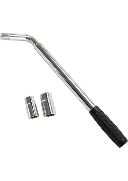 380-500 mm Uzatılabilir Pabuç Tekerleği Brace Anahtarı Teleskopik Otomatik Soket Lastik Somunu 17, 19, 21, 23MM L Şekilli Lastik Anahtarı (Yurt Dışından)