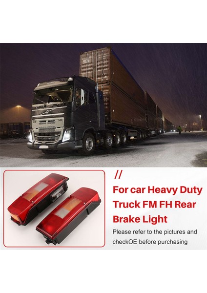 Sol+Sağ Taraf Kuyruk Işığı Volvo Ağır Hizmet Kamyonu Fm Fh Arka Fren Lambası 20507624 20507623 (Yurt Dışından) indirimleri