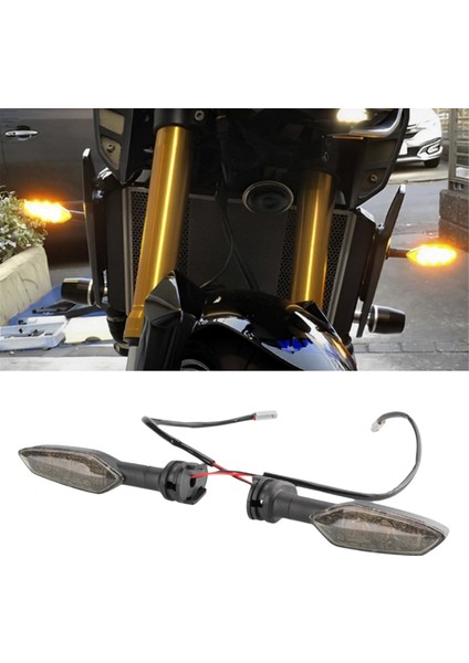 Motosiklet Dönüş Sinyali Işık LED Göstergeleri Işık B67-83330-00 B67-83340-00 Yamaha Yzf-R1 R6 R7 R25 R15 Mt-10 Mt-07 (Yurt Dışından) fırsatları