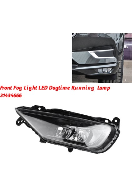Sol Ön Boz Anti Işık LED Sürüş Lambası 31434666 Volvo XC90 XC60 S90 V90 2016-2022 LED Gündüz Koşu Işığı (Yurt Dışından) indirimleri
