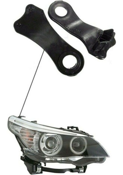 Ön Far Braketi Onarım Kiti Klipsi 1 Çift Sol ve Sağ Bmw 5 Serisi E60 E61 2003-2010 63126949633 63126949634 (Yurt Dışından) fırsatları