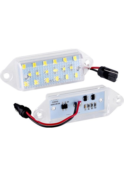 Mitsubishi Lancer Evo Vııı Için 2pcs LED Araba Numarası Plakası Açık Beyaz 2004-2008 Evo x 2008-2018 (Yurt Dışından)