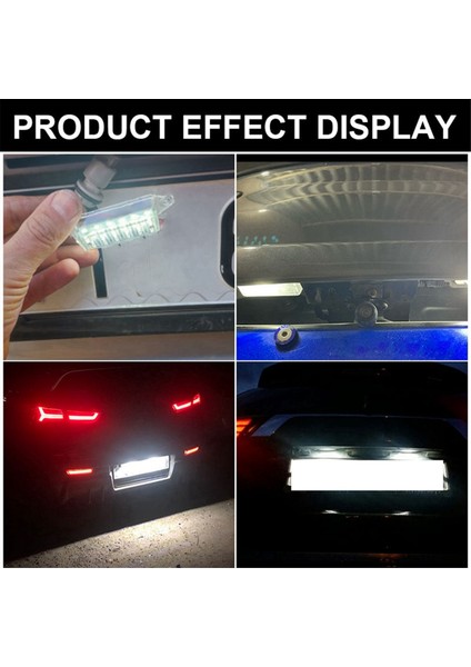 Mitsubishi Lancer Evo Vııı Için 2pcs LED Araba Numarası Plakası Açık Beyaz 2004-2008 Evo x 2008-2018 (Yurt Dışından) modelleri