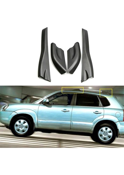 Hyundai Tucson 2004-2008 Çatı Rafı Kabuğu Koruyucu Kapak (Yurt Dışından)