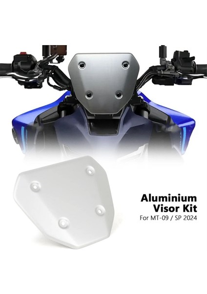 Motosiklet Aksesuarları Ön Cam Rüzgar Deflektörü Yamaha Mt-09 mt 09 MT09 Sp 2024 Gümüş Için Güneş Vizörü (Yurt Dışından) modelleri