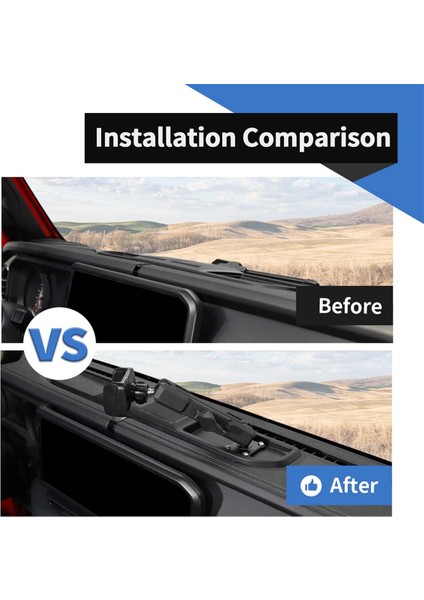 Jeep Wrangler Için Orta Konsol Dash Telefon Tutucu Jl Gladiator Jt 2024 Gösterge Paneli Telefon Montaj Braketi (Yurt Dışından) fiyatları