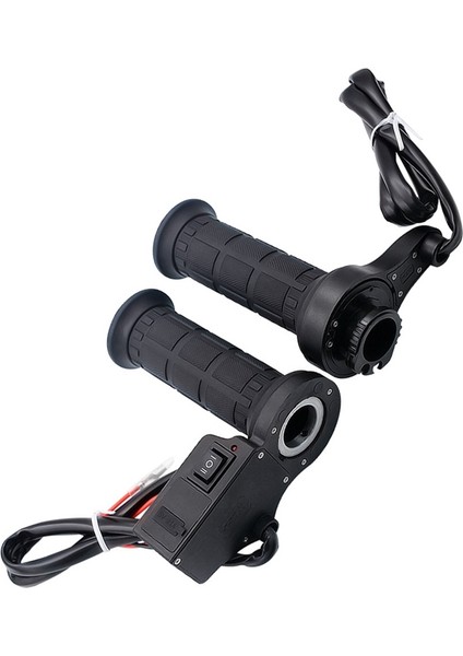 Isıtmalı Motosiklet Sapı, Motosiklet Elektrikli Isıtmalı Kol, Ayarlanabilir Gidon, 12V, Kırmızı Işık (Yurt Dışından)