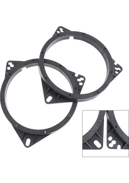 2pcs 6.5 Inç Araba Boynuz Contası Katı Hoparlör Yıkayıcı Adaptör Braketi Toyota Corolla Nissan Qashqai Için Uygun (Yurt Dışından) fiyatları
