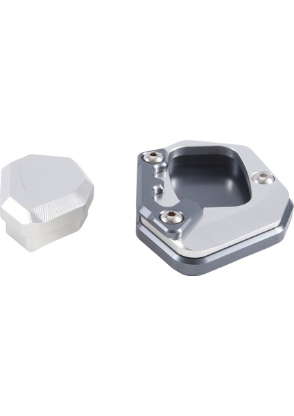 Motosiklet Yan Kickstand Stant Ayakkabıları Büyütme Uzatma Ayak Pedi Voge 525 Dsx DS525X 2023- (Titanyum Rengi) (Yurt Dışından)