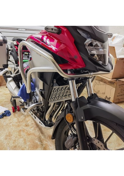 Honda CB500X Için Cb 500X CB400X 2019 2020 2021 Motosiklet Motor Koruma Kapak Şasisi Koruma Plakası Altında Gümüş (Yurt Dışından) modelleri