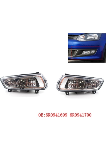 Araba Ön Tampon Sis Farları Vw Polo Mk8 6r 2011-2013 Için Sis Lambası 6RD941699 6RD941700 (Yurt Dışından) fiyatları