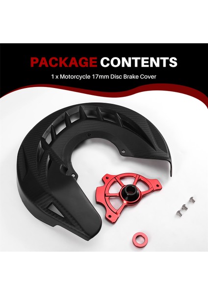 Honda RF250L 2017-2022 CRF300L2021-2023 17MM Fren Koruyucu Disk Siyahı Motosiklet Ön Disk Fren Kapağı (Yurt Dışından) fırsatları