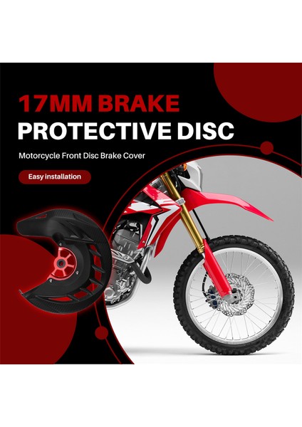 Honda RF250L 2017-2022 CRF300L2021-2023 17MM Fren Koruyucu Disk Siyahı Motosiklet Ön Disk Fren Kapağı (Yurt Dışından) indirimleri