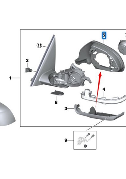 Araba Dikiz Aynası Kapağı Dikiz Aynası Braket Kapı Ayna Kabuğu 51167468241 51167468242 Bmw X3 X5 G01 G05 (Yurt Dışından) fiyatları