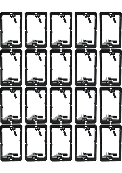 Tek Çetin (1 Çedeli) Düşük Voltajlı Duvar Plakası Montaj Braketleri, 20PCS (Yurt Dışından)