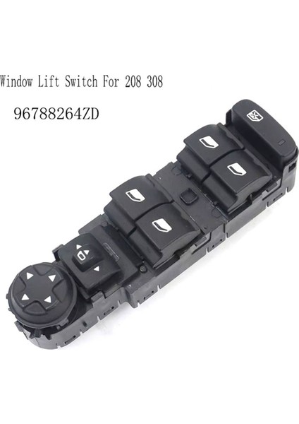 96788264ZD Ön Sol Güç Pencere Kontrol Anahtarı Düğmesi Pencere Kaldırma Anahtarı Peugeot 208 308 T9 Citroen C4 Picasso (Yurt Dışından) modelleri