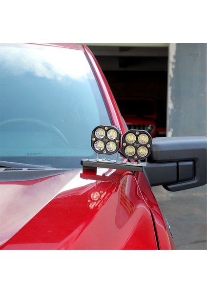 Hood Menzelenme LED Işık Pod Montaj LED Iş/küp Işık Braketleri Ford F150 2021-2024 Aksesuarlar (Yurt Dışından) fırsatları