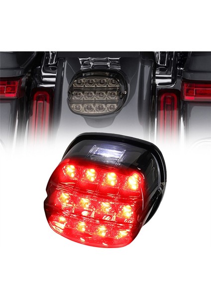 Motosiklet Siyah LED Fren Kuyruğu Işık Plakası Harley Dana Road King Electrolux Için Arka Lamba 99-17 Fxdl (Yurt Dışından) indirimleri