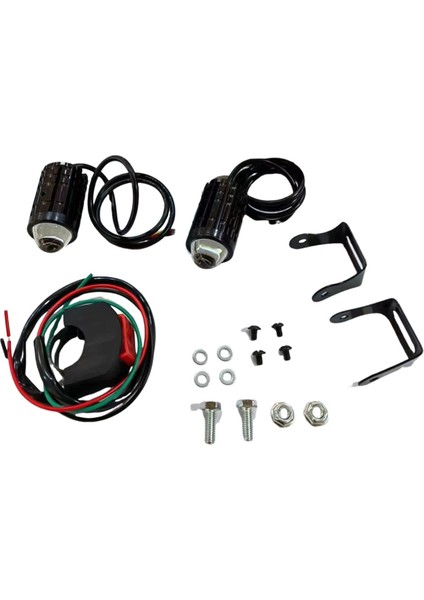 Motosiklet Yüksek Güçlü Lens Spot Işığı 6000K LED Çift Renk Harici Spotlar 8-80V Farlar (Yurt Dışından) fiyatları