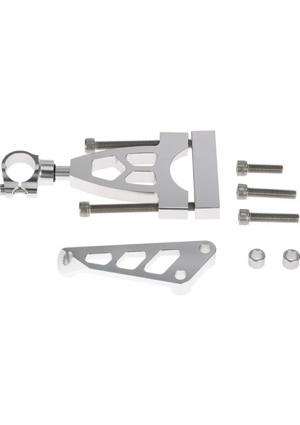 Honda CB400 Vtec 1999 Için Motosiklet Direksiyon Damper Montaj Braketi- Motosiklet Modifikasyon Parçaları Gümüş (Yurt Dışından)