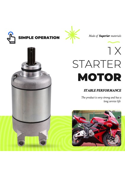 Honda CBR600 CBR600RR 2003-2006 Motosiklet Başlangıç ​​motor Motor Motoru 1200-MEE-003 31200-MEE-D00 (Yurt Dışından) fırsatları
