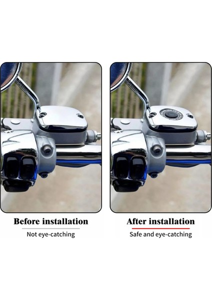 Harley 06-17 Dyna, 06-14 Softail ve 05-07 Touring Modelleri Için Motosiklet Krom Ön Fren Ana Silindir Kapağı (Yurt Dışından) modelleri