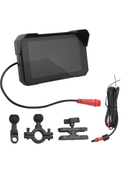 5 Inç Motosiklet Taşınabilir Gps Navigasyon Ekranı Kablosuz Carplay Android Auto IP68 Su Geçirmez Ekran Bluetooth (Yurt Dışından) indirimleri