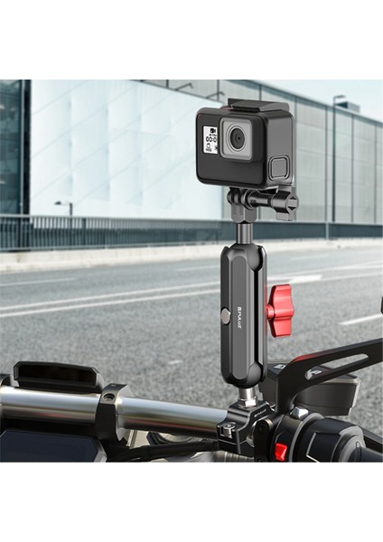 GOPRO12/10 INSTA360 Spor Kamera Binicilik Aksesuarları Için Puluz Motosiklet Montajı Çok Fonksiyonlu Uygun Taşınabilir Braket, B (Yurt Dışından) fiyatları