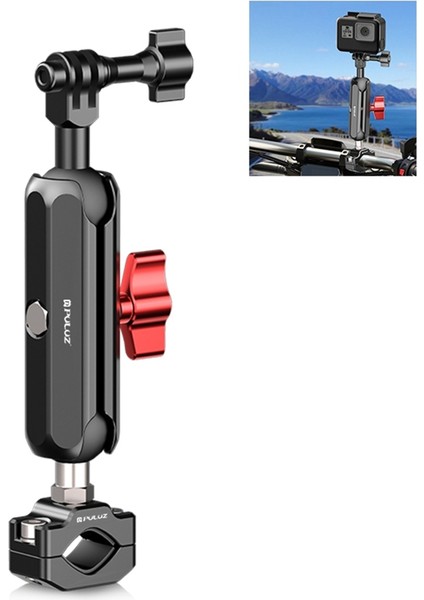 GOPRO12/10 INSTA360 Spor Kamera Binicilik Aksesuarları Için Puluz Motosiklet Montajı Çok Fonksiyonlu Uygun Taşınabilir Braket, B (Yurt Dışından) fırsatları