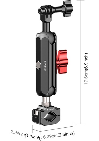 GOPRO12/10 INSTA360 Spor Kamera Binicilik Aksesuarları Için Puluz Motosiklet Montajı Çok Fonksiyonlu Uygun Taşınabilir Braket, B (Yurt Dışından) indirimleri