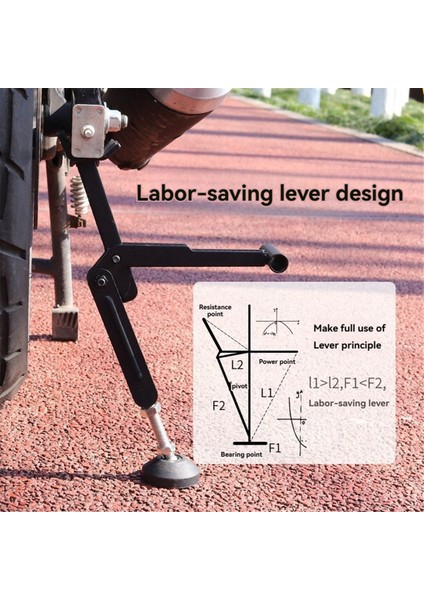 Motosiklet Kickstand Wheel Destek Tarafı Stand Onarım ve Bakım Park Destek Aracı Katlanır Tek Kollu (Yurt Dışından) indirimleri