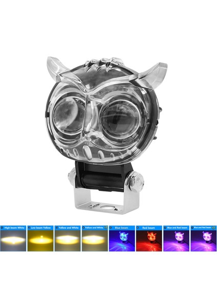 LED Lens Spot Işığı Renk Işık Yardımcısı Sis Lambası Çift Lensler Motosiklet Kamyonu Için Spot Işığı Atv Suv Tekne Traktör (Yurt Dışından) modelleri