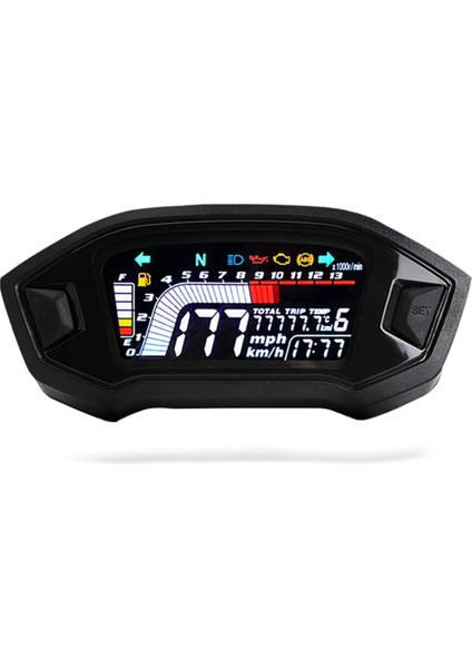 Motosiklet LCD Dijital Kilometre Sometre LED Speedometre 2, 4 Silindirli Model Için (Yurt Dışından)
