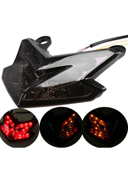 Motosiklet Arka Lamba LED Fren Lambası Arka Kuyruk Işık Durdurma Kafe Yarışçı Lamba Dönüş Sinyal Işığı Kawasaki Z800 2013-2016 (Yurt Dışından) fiyatları