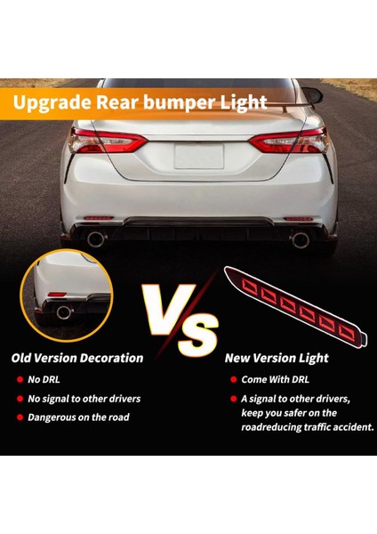 Toyota Için Arka Tampon Reflektör Fren Işığı Işık Sıralı Dönüş Sinyal Lambası Camry Sienna Avalon Sienna Lexus GX470 (Yurt Dışından) modelleri