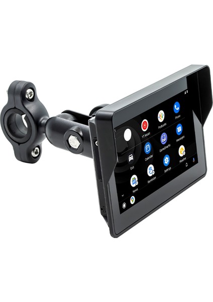 Taşınabilir Kablosuz Motosiklet Carplay &amp; Android Otomatik Ekran, Motosiklet Navigasyon Sistemi, 5in Dokunmatik Ekranlı Mp5 Oyuncu (Yurt Dışından)