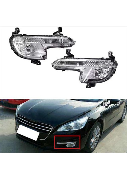 Ön Sis Lambası Montajı Gündüz Koşu Işıkları Peugeot 508 2011-2014 Için Sinyal Işıklarını Çevirin (Yurt Dışından) fırsatları