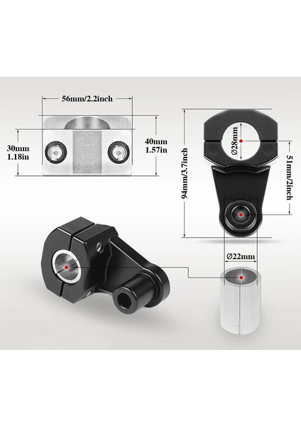 Off-Road Motosiklet Evrensel 22/28MM Gidon Ayarlanabilir Yükselticiler Gidon Yükseltme Kodu Koltuk Yüksekliği Kaldırıcı (Yurt Dışından) fırsatları