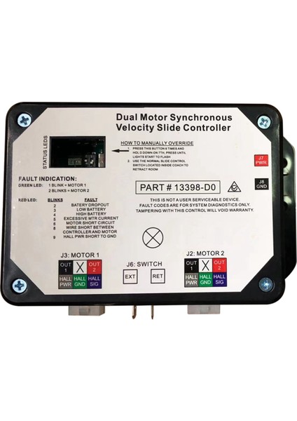 13398-DO Çift Senkron Velocity Slayt Kontrolörü, Controller V-Sync Iı Iı Lippert Duvar Içi Slayt Rv 211852&#39;DE (Yurt Dışından)