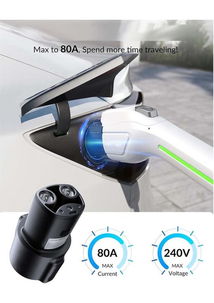 J1772 Tesla Şarj Cihazı Aksesuarları Için Tesla Şarj Adaptörü [max 80A 240V] Telsa Nacs Adaptörü, Kullanımı Kolay (Yurt Dışından) modelleri