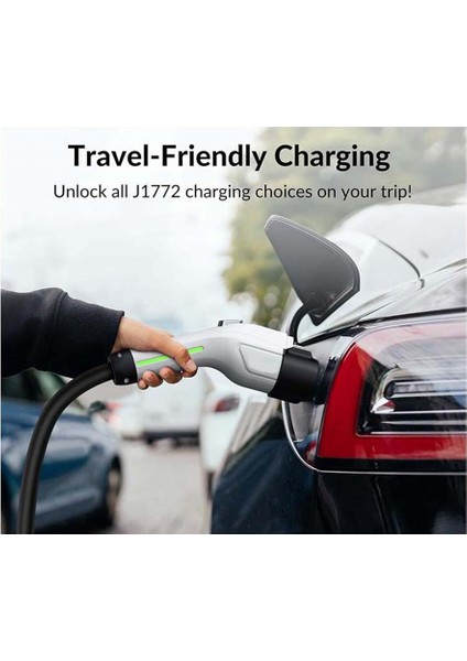 J1772 Tesla Şarj Cihazı Aksesuarları Için Tesla Şarj Adaptörü [max 80A 240V] Telsa Nacs Adaptörü, Kullanımı Kolay (Yurt Dışından) indirimleri